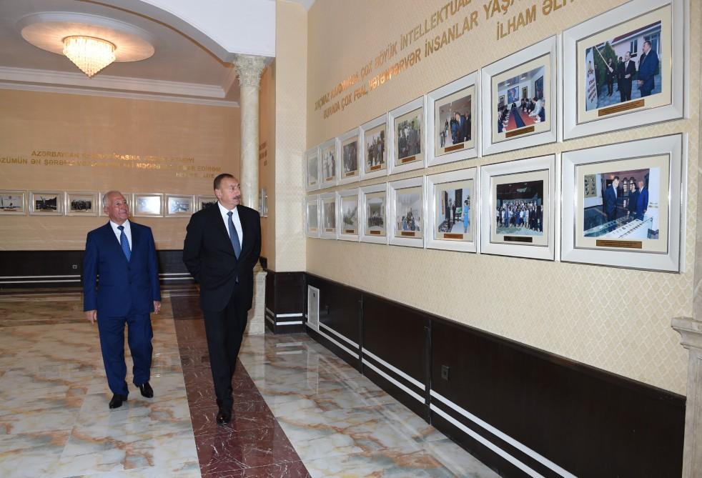 Prezident İlham Əliyev Xaçmazda Heydər Əliyev Mərkəzinin yeni binasının açılışında iştirak edib (FOTO)