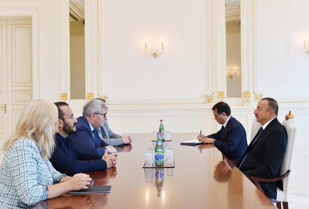 Prezident İlham Əliyev Avropa Parlamentinin vitse-prezidentini qəbul edib (FOTO)