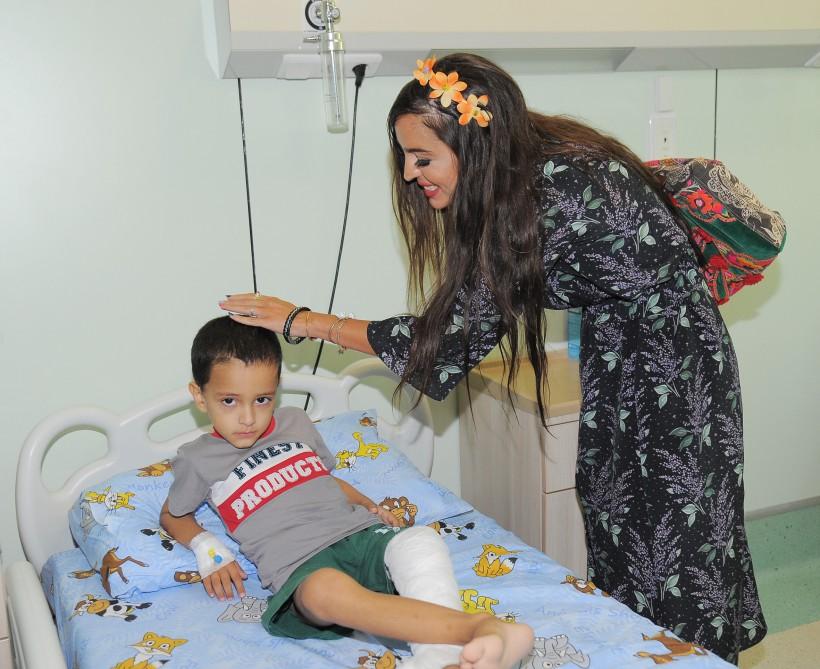 Heydər Əliyev Fondunun vitse-prezidenti Leyla Əliyeva Milli Onkologiya Mərkəzinin Uşaq Klinikasında olub (FOTO)