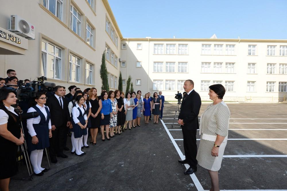 Prezident İlham Əliyev: Biz fəxr edirik ki, Azərbaycanda savadlılıq 100 faizdir  (YENİLƏNİB) (FOTO)