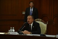 Prezident İlham Əliyev Bişkekdə MDB Dövlət Başçıları Şurasının iclasında iştirak edir (FOTO)