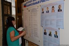 Rusiya vətəndaşları Azərbaycanda səs verirlər (FOTO)