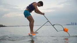 Xəzərin sahilində ilk “Aquaskipper” yarışı keçirildi (FOTO)
