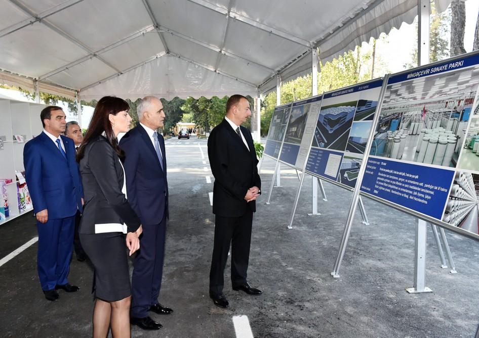 Prezident İlham Əliyev Mingəçevir Sənaye Parkının təməlqoyma mərasimində iştirak edib (FOTO) (YENİLƏNİB)