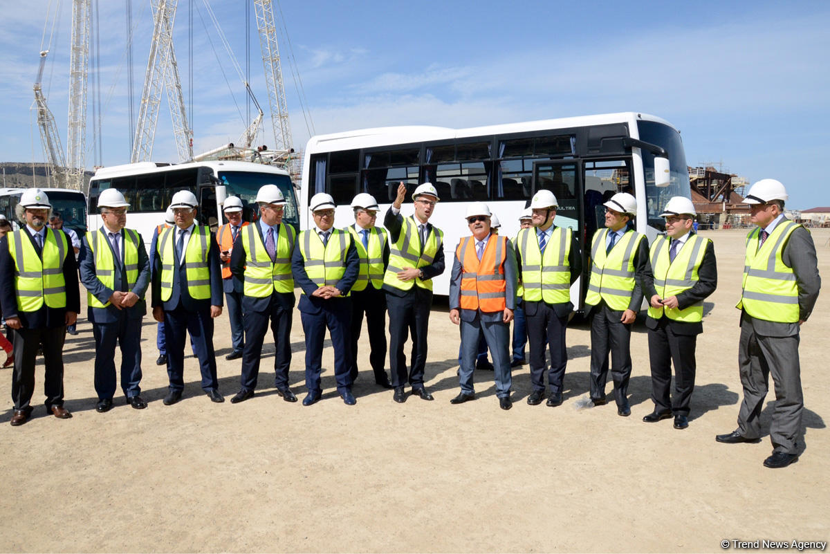 "Şahdəniz-2" platforması üçün yuxarı modulların tikintisi 93 faiz başa çatıb (FOTO)
