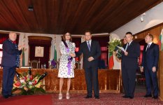 Birinci xanım Mehriban Əliyevaya Veliko Tırnovo şəhərində fəxri vətəndaş və fəxri doktor diplomları təqdim edilib (FOTO)