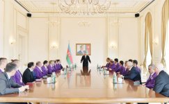 Prezident İlham Əliyev: Azərbaycanda hər sahədə olduğu kimi, idmanda da böyük inkişaf var (YENİLƏNİB) (FOTO)