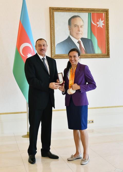 Prezident İlham Əliyev: Azərbaycanda hər sahədə olduğu kimi, idmanda da böyük inkişaf var (YENİLƏNİB) (FOTO)