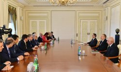 Prezident İlham Əliyev Avropa Seçkilərin Müşahidəsi Akademiyası Missiyasının nümayəndə heyətini qəbul edib (FOTO) (YENİLƏNİB)