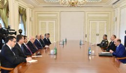 Prezident İlham Əliyev Türkiyənin müdafiə, mədəniyyət və turizm nazirlərini qəbul edib (YENİLƏNİB)