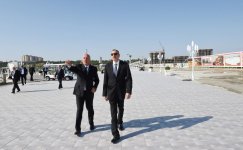 Prezident İlham Əliyev Sumqayıt Dənizkənarı Bulvarının açılışında iştirak edib (FOTO)
