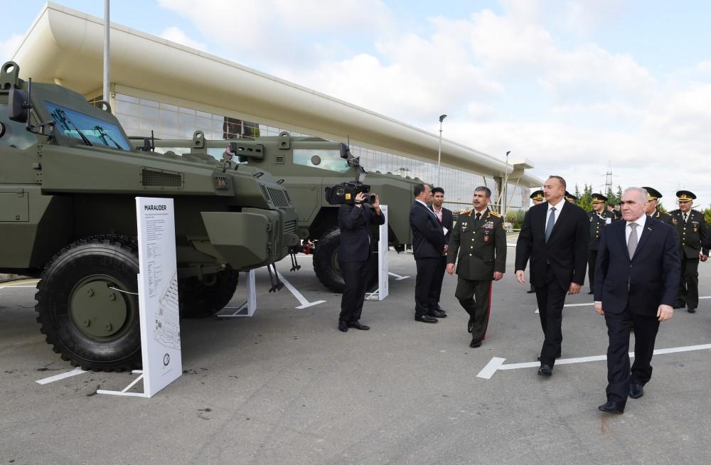 Prezident İlham Əliyev “ADEX 2016” II Azərbaycan Beynəlxalq müdafiə sərgisi ilə tanış olub (YENİLƏNİB) (FOTO)