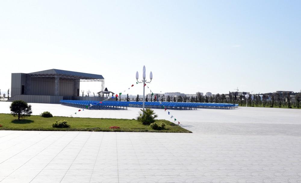 Prezident İlham Əliyev Sumqayıt Dənizkənarı Bulvarının açılışında iştirak edib (FOTO)