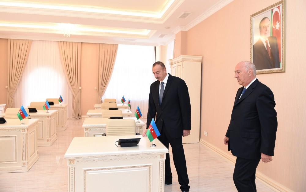 Prezident İlham Əliyev Sumqayıtda Heydər Əliyev Mərkəzinin binasının açılışında iştirak edib (FOTO) (YENİLƏNİB 2)