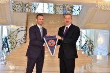 İlham Əliyev UEFA prezidentini qəbul edib (YENİLƏNİB)   (FOTO)