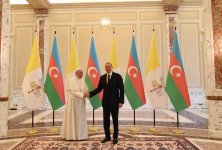 Roma Papası Fransiskin rəsmi qarşılanma mərasimi olub (YENİLƏNİB) (FOTO)
