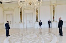 Prezident İlham Əliyev Rumıniya, Qətər və İran səfirlərinin etimadnamələrini qəbul edib (YENİLƏNİB) (FOTO)