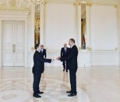 Prezident İlham Əliyev Rumıniya, Qətər və İran səfirlərinin etimadnamələrini qəbul edib (YENİLƏNİB) (FOTO)