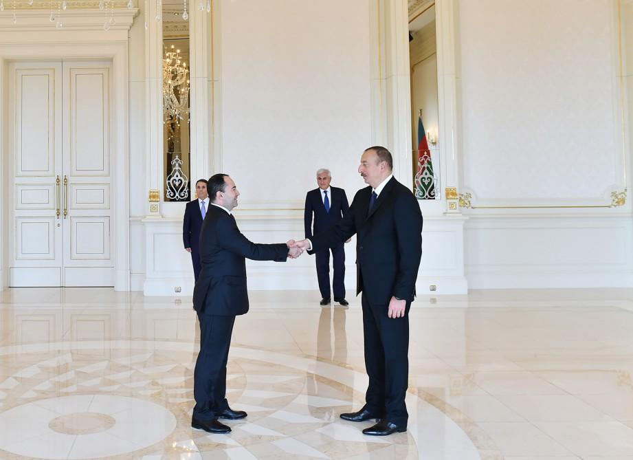 Prezident İlham Əliyev Rumıniya, Qətər və İran səfirlərinin etimadnamələrini qəbul edib (YENİLƏNİB) (FOTO)