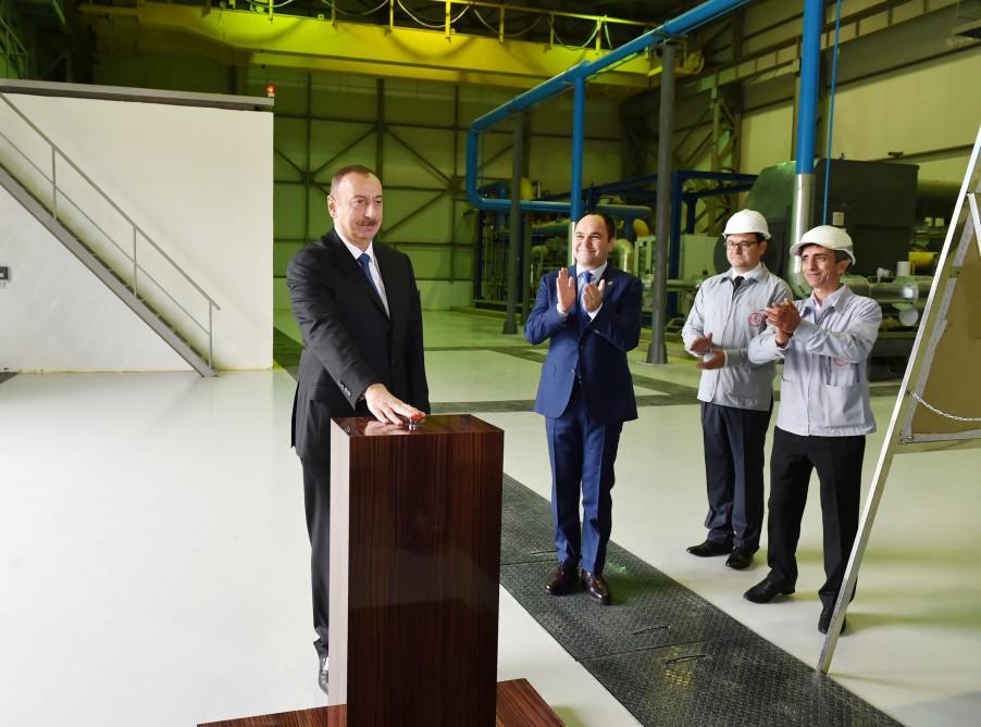 Prezident İlham Əliyev Bakıda oksigen zavodunun açılışında iştirak edib (FOTO) (YENİLƏNİB)