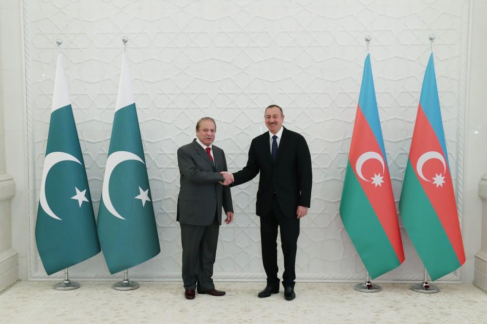 Pakistanın Baş nazirinin rəsmi qarşılanma mərasimi olub (FOTO)