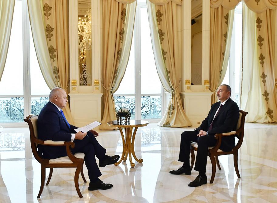 Prezident İlham Əliyev “Sputnik” agentliyinin suallarını cavablandırıb (FOTO)
