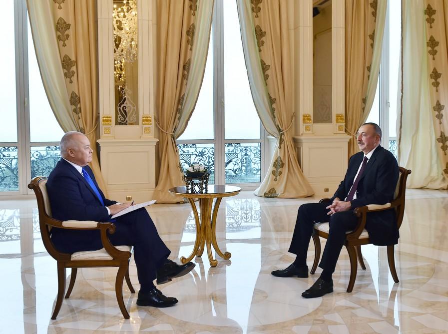 Prezident İlham Əliyev “Sputnik” agentliyinin suallarını cavablandırıb (FOTO)