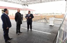 Ağstafa taxıl və un məmulatları istehsalı kombinatının taxıl anbarının təməli qoyuldu (FOTO)