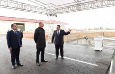 Ağstafa taxıl və un məmulatları istehsalı kombinatının taxıl anbarının təməli qoyuldu (FOTO)