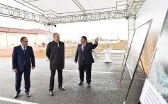 Ağstafa taxıl və un məmulatları istehsalı kombinatının taxıl anbarının təməli qoyuldu (FOTO)