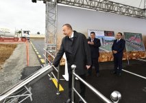 Ağstafa taxıl və un məmulatları istehsalı kombinatının taxıl anbarının təməli qoyuldu (FOTO)