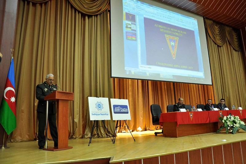 Hərbi liseyin kursantları sağlam həyat tərzi ilə bağlı məlumatlandırılıb (FOTO)