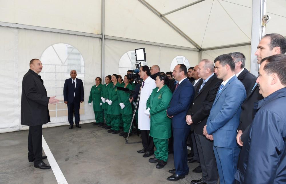 Prezident İlham Əliyev: Biz dünya miqyasında kənd təsərrüfatı məhsullarını ixrac edən önəmli ölkəyə çevriləcəyik (FOTO)