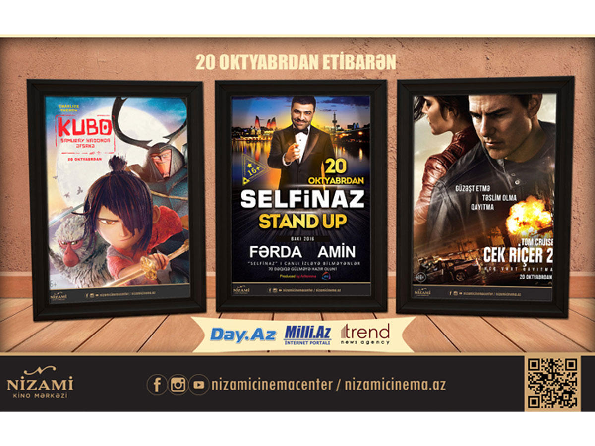 Həftəsonu kino istirahəti - Filmlərin afişası
