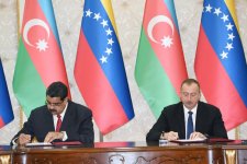 Azərbaycan-Venesuela sənədləri imzalanıb  (FOTO)