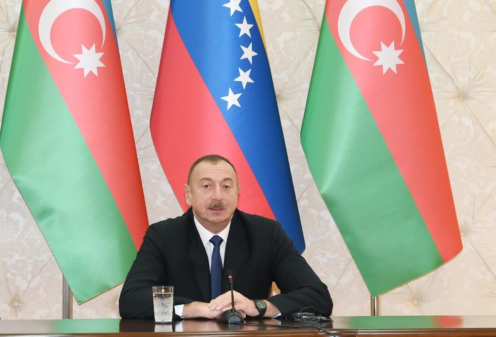 Prezident İlham Əliyev: Bu gün Venesuela-Azərbaycan əlaqələrinin tarixində yeni səhifə açılır