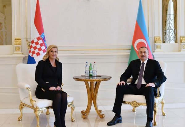 Prezident İlham Əliyev: Azərbaycan və Xorvatiya arasında əlaqələr bütün sahələrdə yüksək səviyyədədir (YENİLƏNİB) (FOTO)