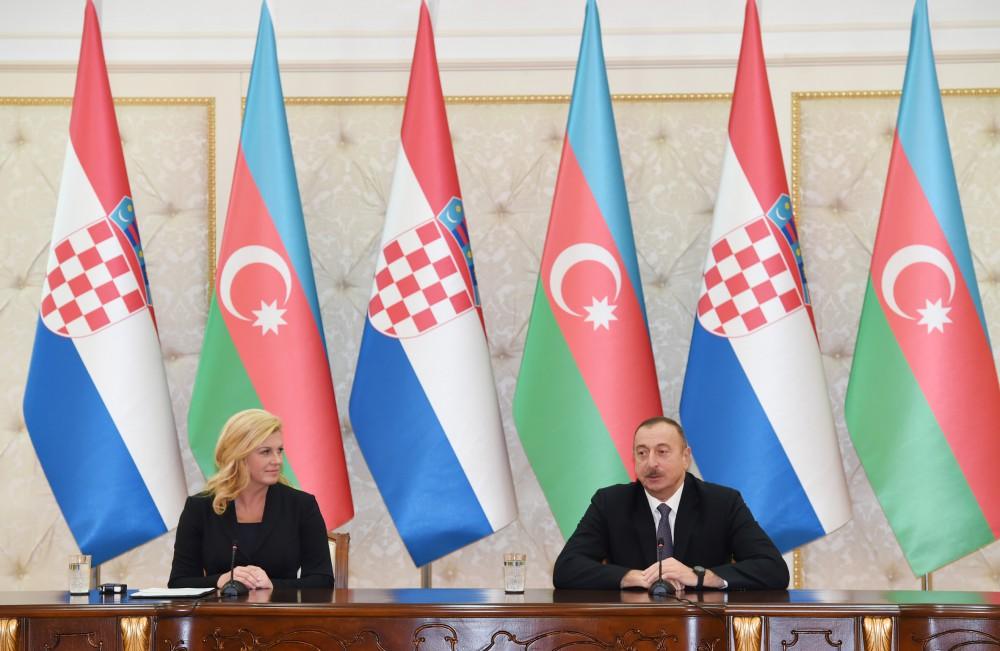 Prezident İlham Əliyev: Azərbaycan ilə Xorvatiya strateji tərəfdaş və dostlardır (FOTO) (YENİLƏNİB)