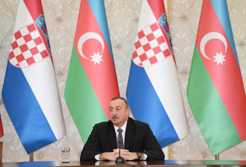 Prezident İlham Əliyev: Azərbaycan ilə Xorvatiya strateji tərəfdaş və dostlardır (FOTO) (YENİLƏNİB)