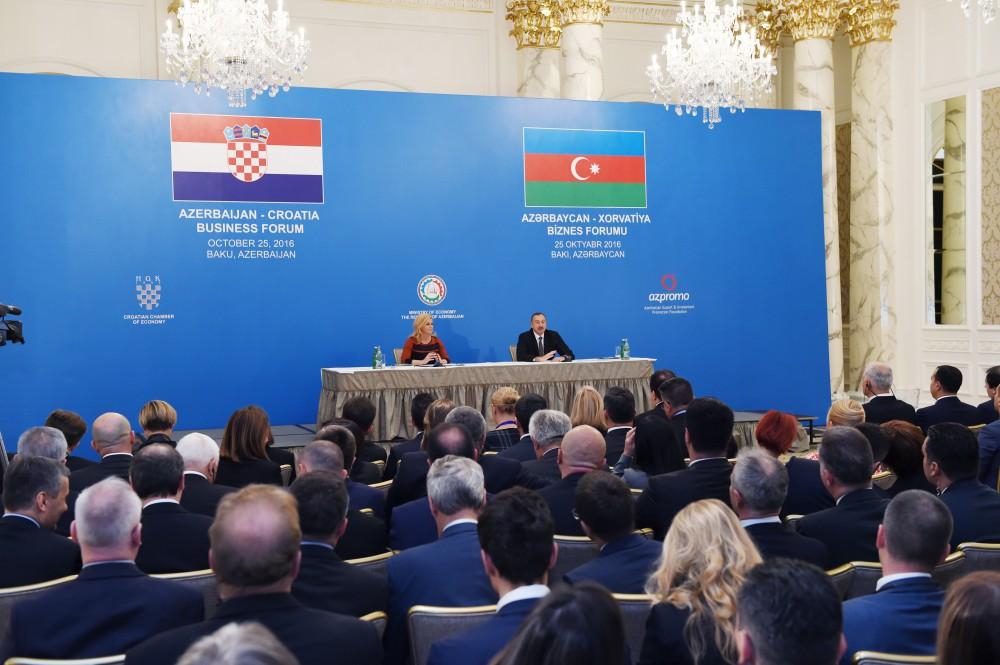 Prezident İlham Əliyev: Xorvatiya ilə strateji tərəfdaşlığımız enerji sahəsini də əhatə edəcək (FOTO) (YENİLƏNİB)
