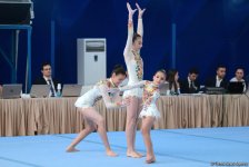 Bakıda akrobatika gimnastikası üzrə çempionat başlayıb (FOTO)