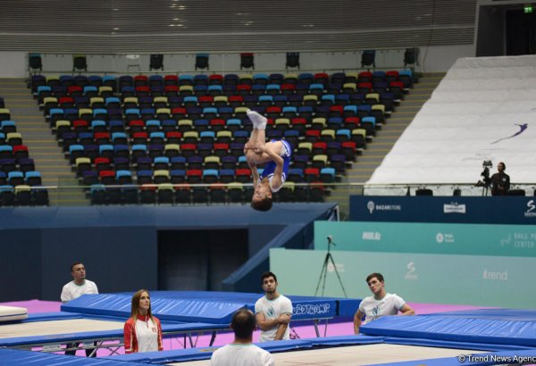 Akrobatika gimnastikası üzrə 23-cü Bakı çempionatının ikinci günü start götürüb (FOTO)