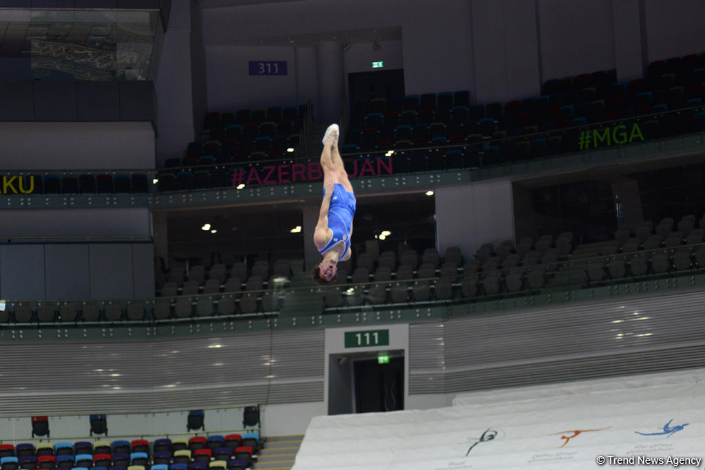 Akrobatika gimnastikası üzrə 23-cü Bakı çempionatının ikinci günü start götürüb (FOTO)