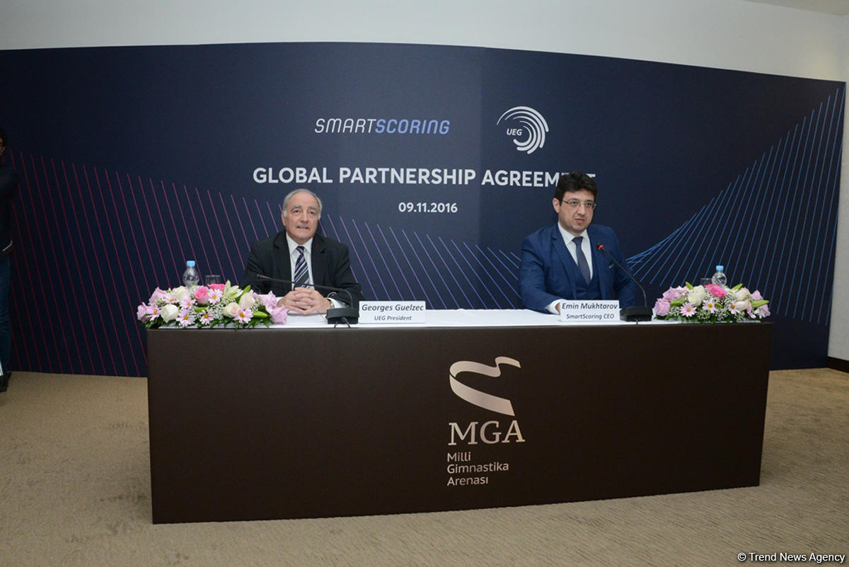 Azərbaycan brendi "SmartScoring" və Avropa Gimnastika İttifaqı əməkdaşlıq sazişi imzaladılar (FOTO)