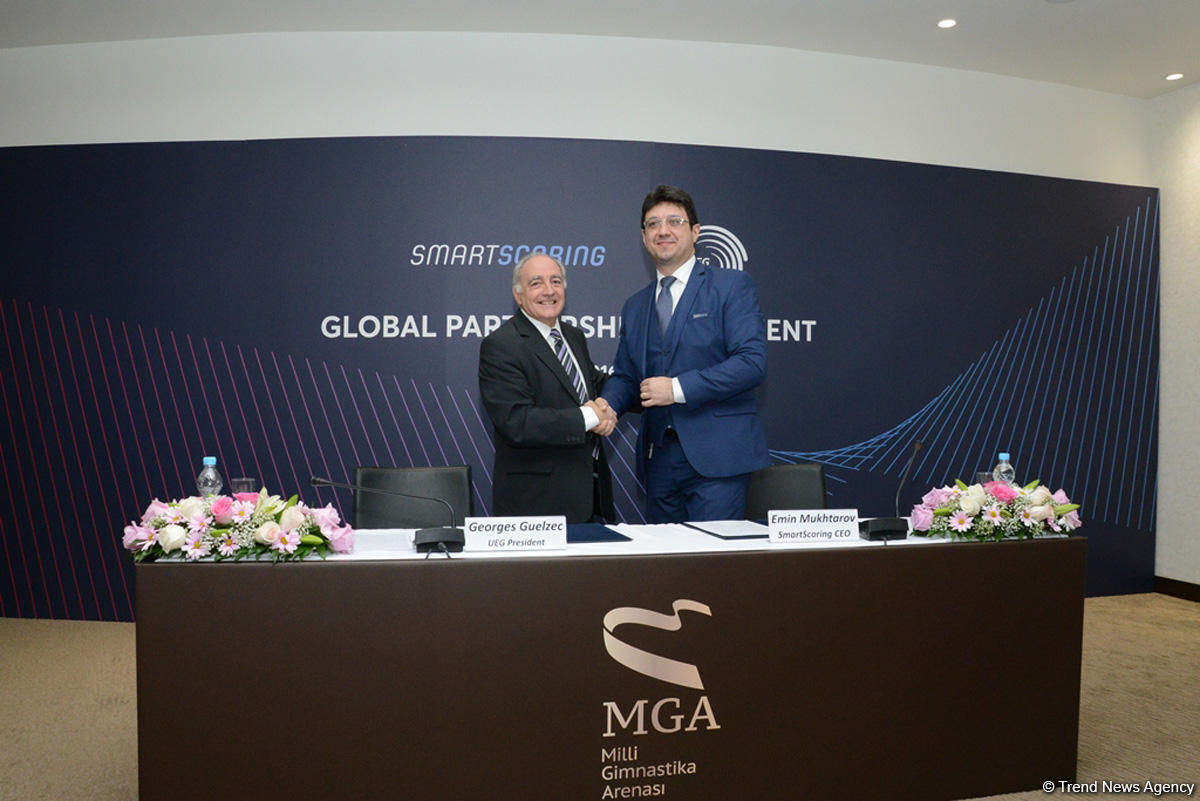 Azərbaycan brendi "SmartScoring" və Avropa Gimnastika İttifaqı əməkdaşlıq sazişi imzaladılar (FOTO)