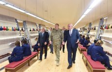 Prezident İlham Əliyev Füzuli xalça kombinatının açılışında iştirak edib (FOTO) (YENİLƏNİB)