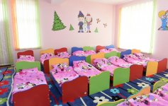 İlham Əliyev Heydər Əliyev Fondunun təşəbbüsü ilə inşa olunan 8 saylı körpələr evi-uşaq bağçasının açılışında iştirak edib (FOTO)
