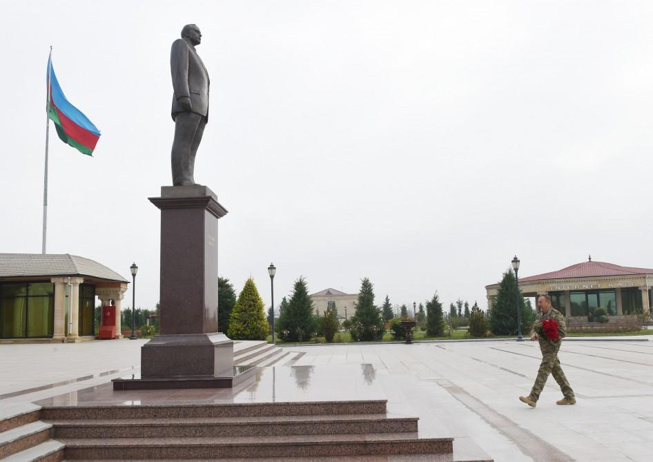 Prezident İlham Əliyev Füzuli rayonuna səfərə gəlib (FOTO)