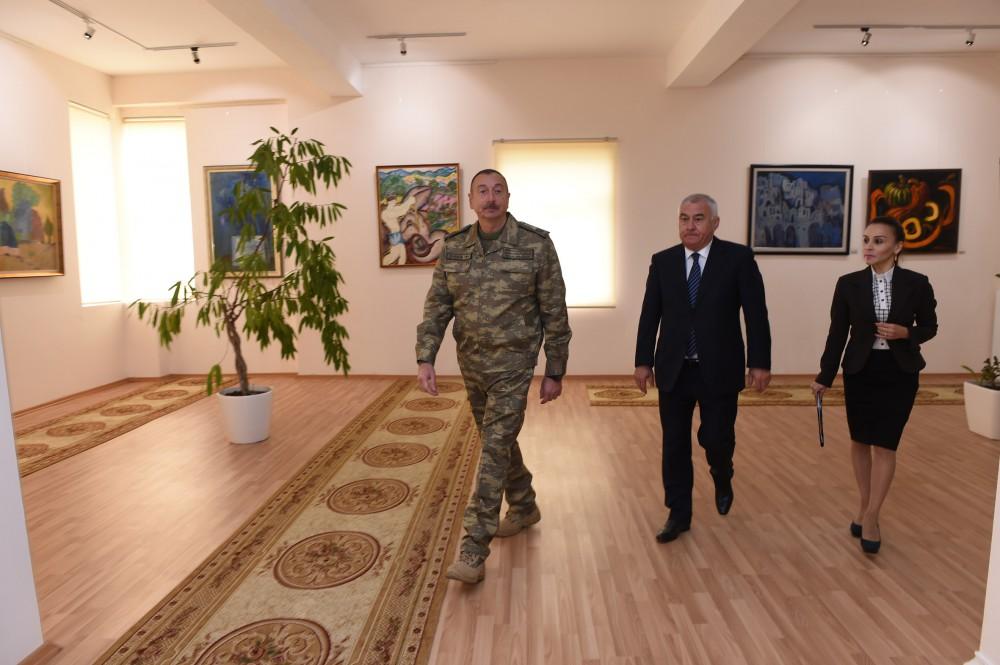 Prezident İlham Əliyev Horadiz şəhərində Dövlət Rəsm Qalereyasının açılışında iştirak edib (FOTO)
