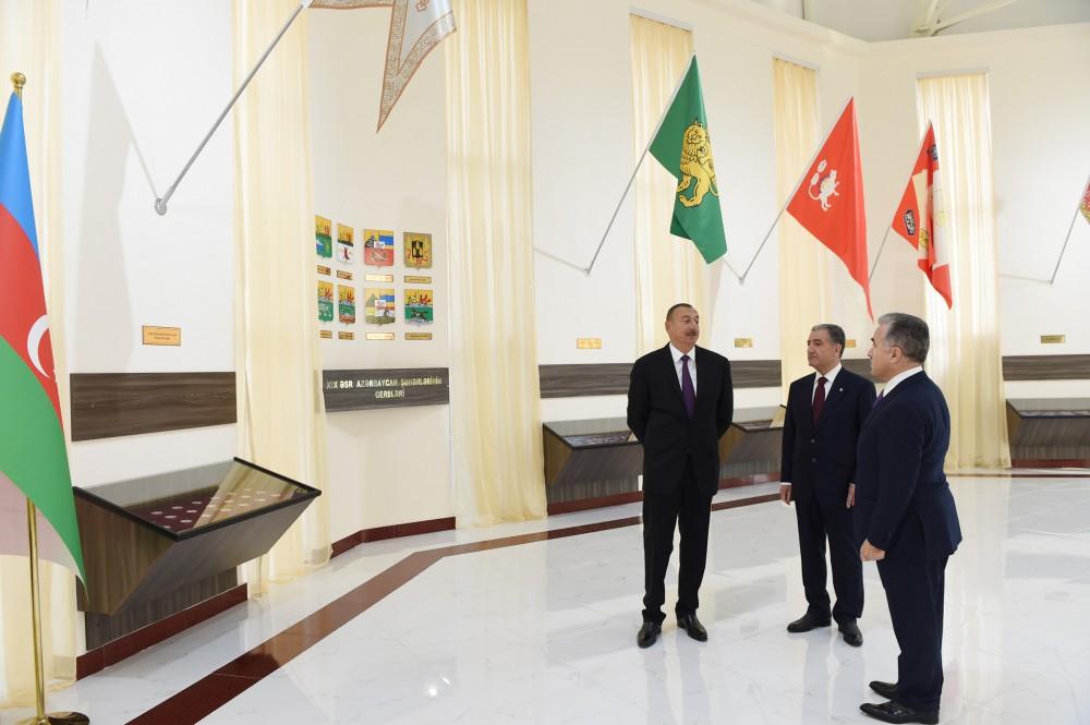 Prezident İlham Əliyev Beyləqanda Bayraq Muzeyinin açılışında iştirak edib (FOTO)
